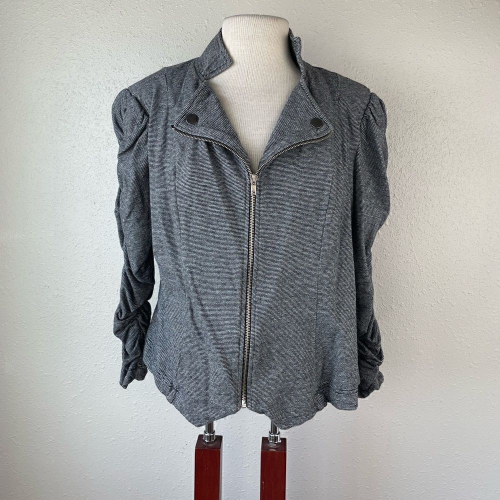 JohnPaulRichard Full Zip Dress Jacket Top Size XL EUC